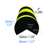 Stootrand cirkel hoekbescherming 40x30mm. 90gr.