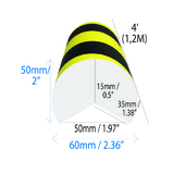 Stootrand cirkel hoekbescherming 60x50mm. 90gr. 